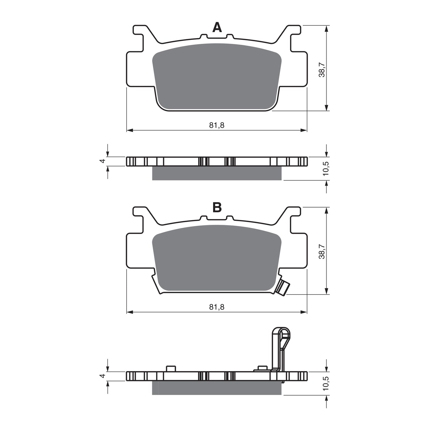 GOLDfren Brake Pads - K5 Off-Road Racing