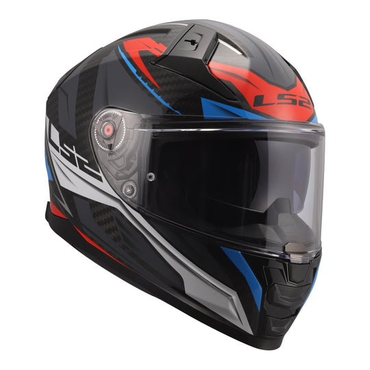 LS2 FF811 Vector II Savage Helmets - White / Blue / Red