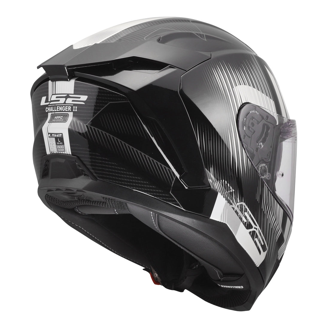 LS2 FF817 Challenger II Nitro Helmet - Black / Grey