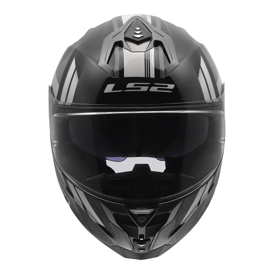 LS2 FF817 Challenger II Nitro Helmet - Black / Grey