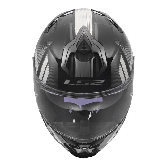 LS2 FF817 Challenger II Nitro Helmet - Black / Grey
