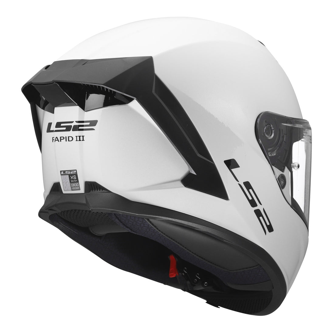 LS2 FF820 Rapid III Solid Helmet - Gloss White