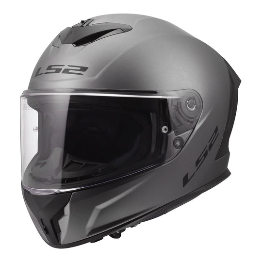 LS2 FF820 Rapid III Solid Helmet - Matte Titanium