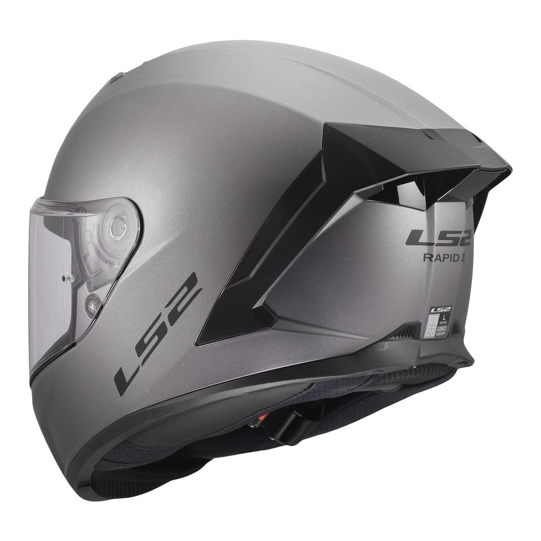 LS2 FF820 Rapid III Solid Helmet - Matte Titanium
