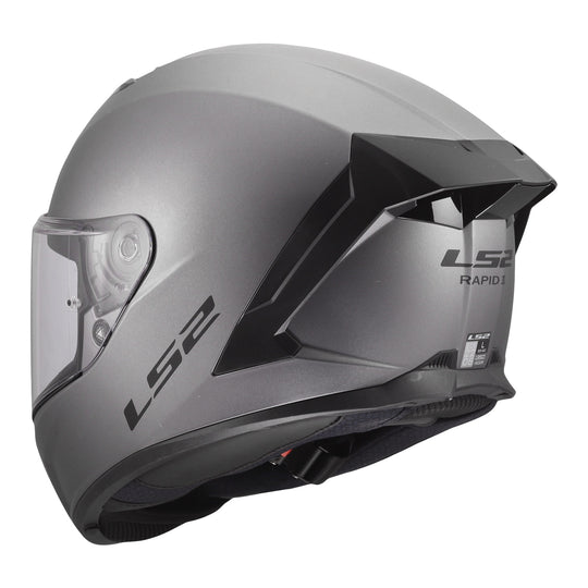 LS2 FF820 Rapid III Solid Helmet - Matte Titanium