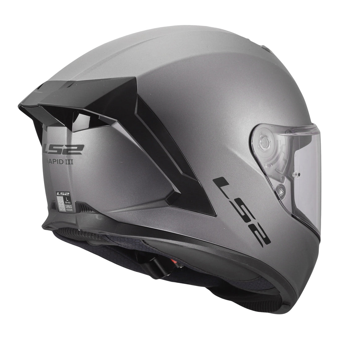 LS2 FF820 Rapid III Solid Helmet - Matte Titanium