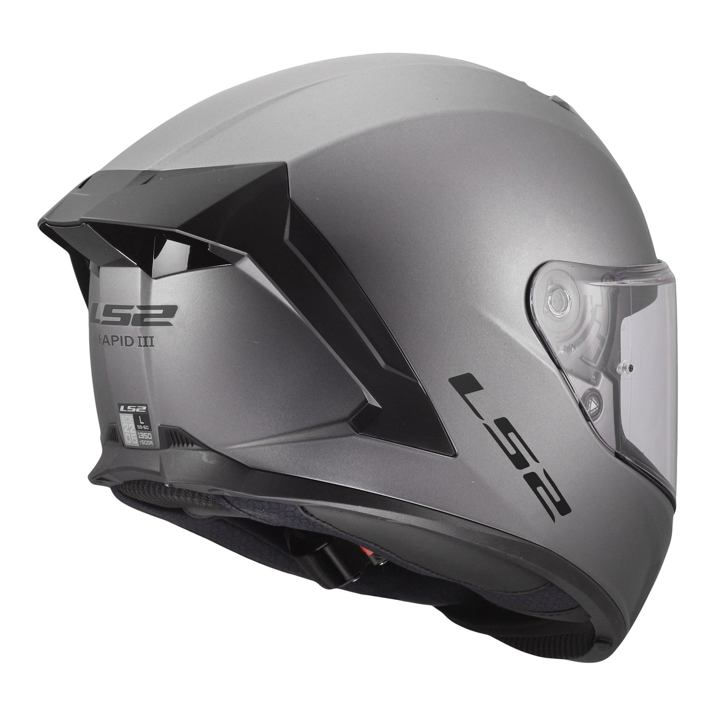 LS2 FF820 Rapid III Solid Helmet - Matte Titanium