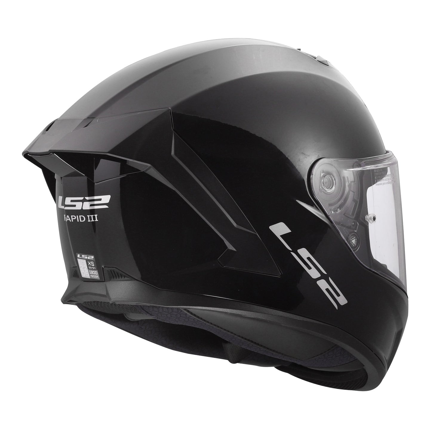 LS2 FF820 Rapid III Solid Helmet - Gloss Black