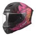 LS2 FF820 Rapid III Popppies Helmet - Black / Pink