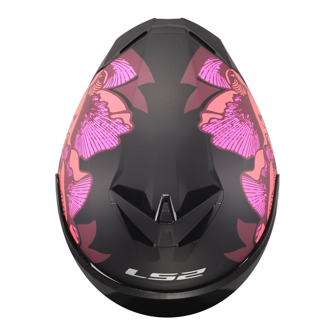 LS2 FF820 Rapid III Popppies Helmet - Black / Pink