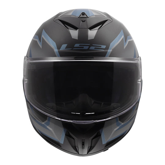 LS2 FF820 Rapid III Xtrem Helmet - Black / Blue Petrol