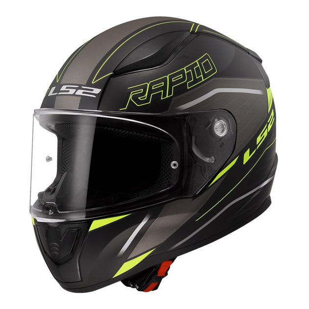 LS2 FF353 Rapid II Helmet Rokku - Matte Black / Hi-Vis Yellow