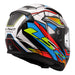 LS2 FF353 Rapid II XDron - White / Hi-Vis Orange / Blue