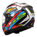 LS2 FF353 Rapid II XDron - White / Hi-Vis Orange / Blue