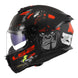 LS2 FF808 Stream II Angry Monkey Helmets - Matte Black / Red 06