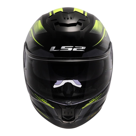 LS2 FF808 Stream II Fury - Black / Hi-Vis Yellow 06