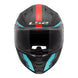 LS2 FF811 Vector II Carbon Grid Helmet - Red / Cyan