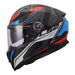 LS2 FF811 Vector II Carbon Savage Helmets - White / Blue / Red