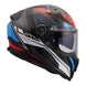 LS2 FF811 Vector II Carbon Savage Helmets - White / Blue / Red