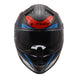 LS2 FF811 Vector II Carbon Savage Helmets - White / Blue / Red