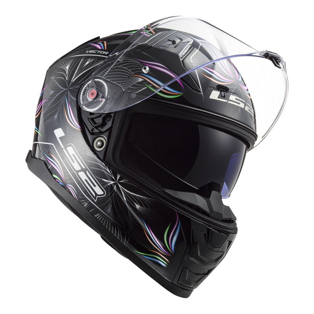 LS2 FF811 Vector II Tropical Helmet - Black / White