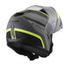 LS2 FF908 Strobe II Monza Flip Front Helmets - Matte Black / Hi-Vis Yellow 06
