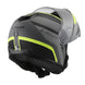 LS2 FF908 Strobe II Monza Flip Front Helmets - Matte Black / Hi-Vis Yellow 06