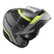 LS2 FF908 Strobe II Monza Flip Front Helmets - Matte Black / Hi-Vis Yellow 06