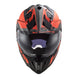 LS2 MX701 Explorer Alter Helmet - Matte Black / Orange