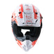 LS2 MX706 COZ Hyde Helmet - Red / White 06