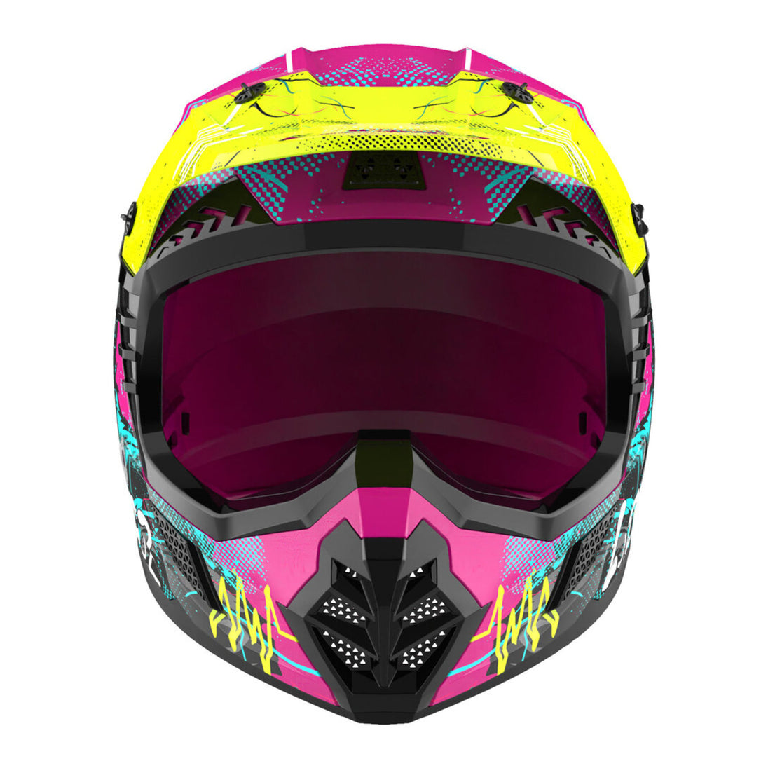 LS2 MX706J COZ Junior Gorilla Helmet - Gloss Purple 06