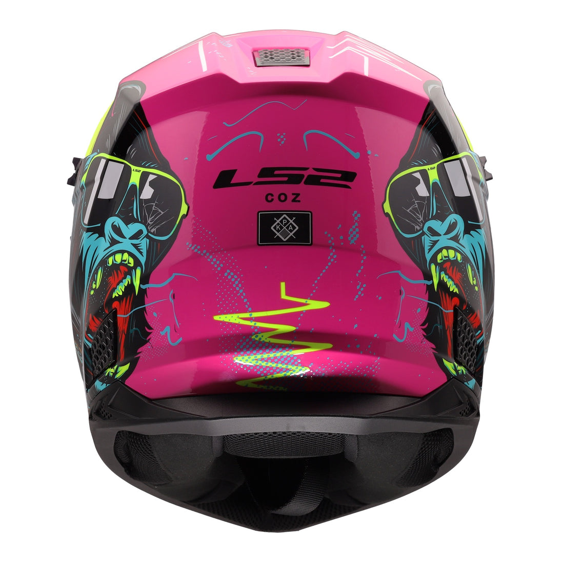 LS2 MX706J COZ Junior Gorilla Helmet - Gloss Purple 06