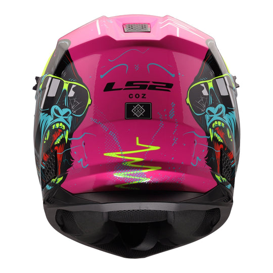 LS2 MX706J COZ Junior Gorilla Helmet - Gloss Purple