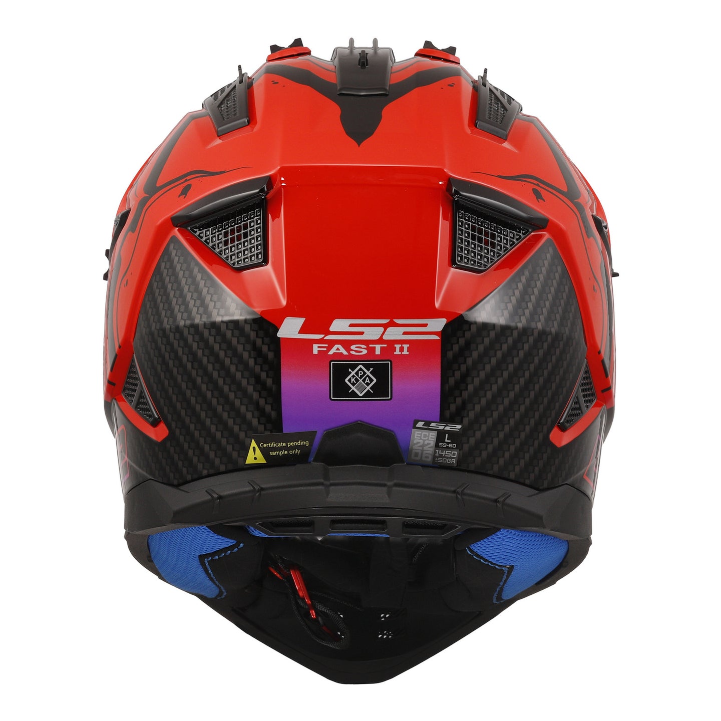LS2 MX708 Fast II Wash Helmet - Red / Black / Blue