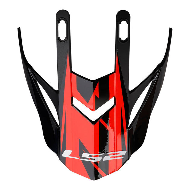 LS2 MX437 Fast Evo Peak Roar - Black / Red