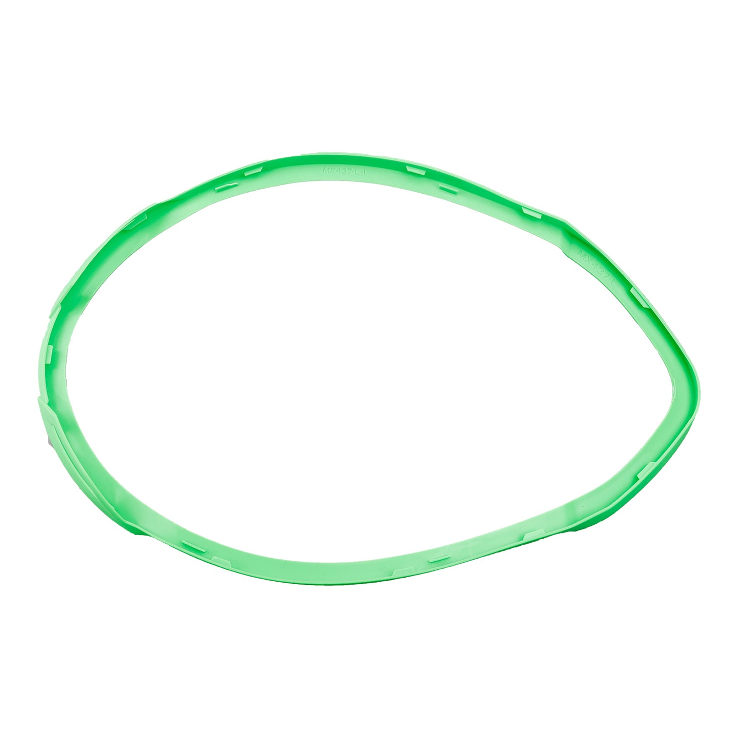 LS2 MX437 Fast Evo Bezel Down - Green (XL-3XL)