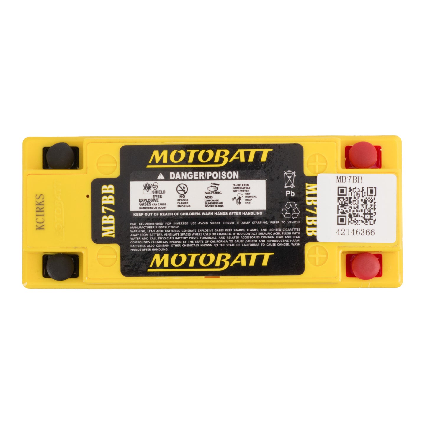 Motobatt Battery Quadflex AGM - MB7BB