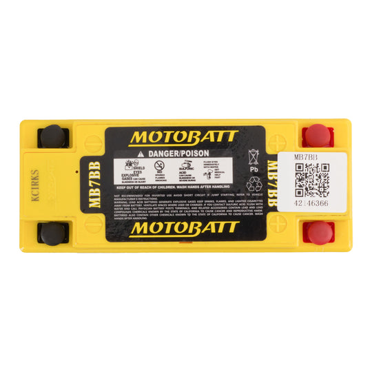 Motobatt Battery Quadflex AGM - MB7BB