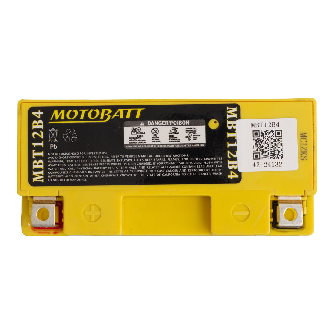 Motobatt Battery Quadflex AGM - MBT12B-4