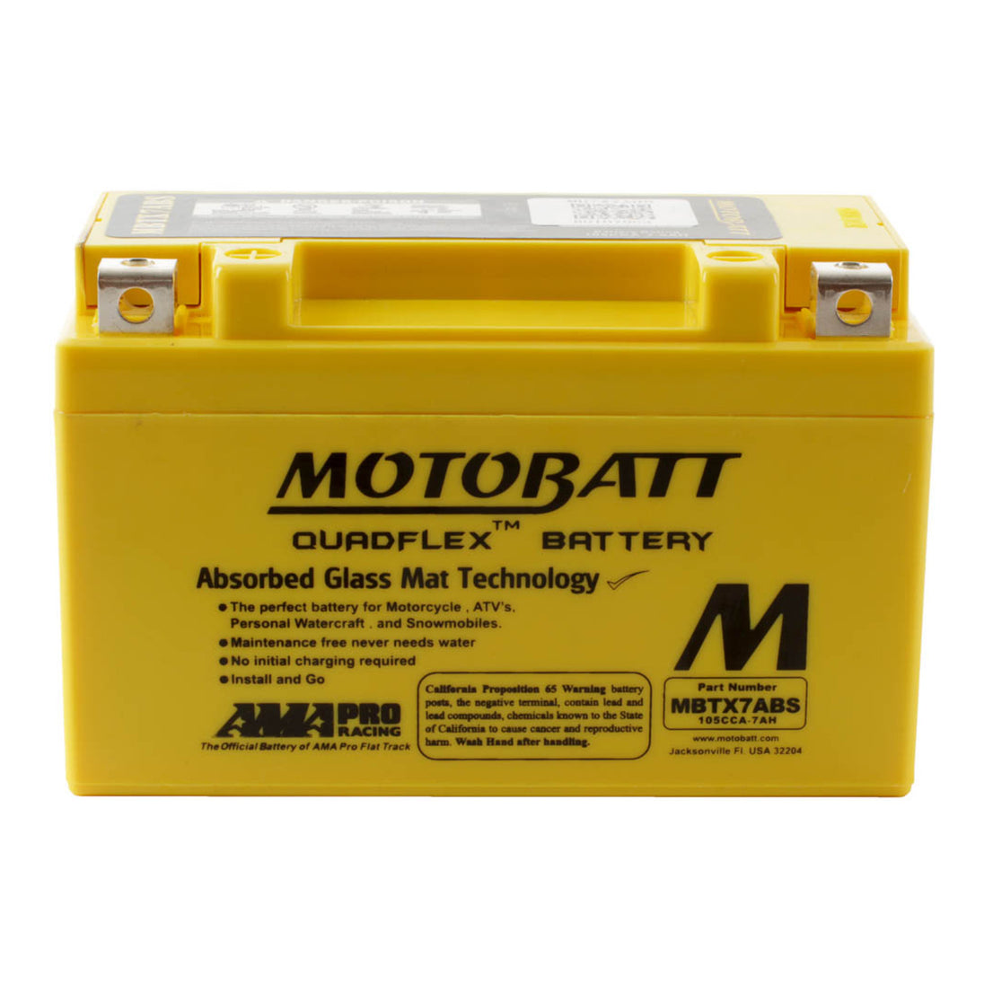 Motobatt Battery Quadflex AGM - MBTX7A-BS
