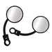 Whites Mirror Pair Universal Folding Enduro 7/8 Black