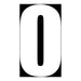 Whites Race Number - White #0 (10 Pack)