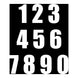 Whites Race Number - White #8 (10 Pack)