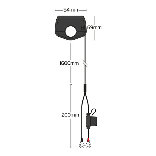 Oxford Slimline USB Type-A and Type-C 3.0 Amp Charging Kit