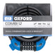 Oxford Combi 12 Combination Cable Lock - Smoke 12mm X 1800mm