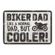 Oxford Garage Metal Sign: Biker Dad Cooler