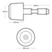 Oxford Bar Weights CS255 Carbon Steel 255g Matt