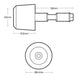Oxford Bar Weights CS255 Carbon Steel 255g Matt