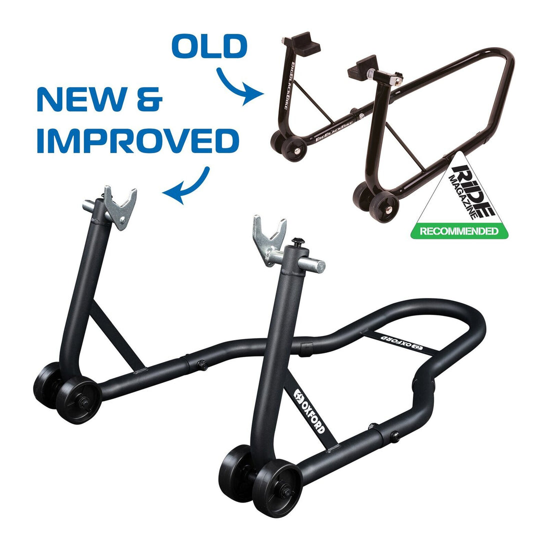 Oxford Black Bike Rear Paddock Stand V Bracket Only