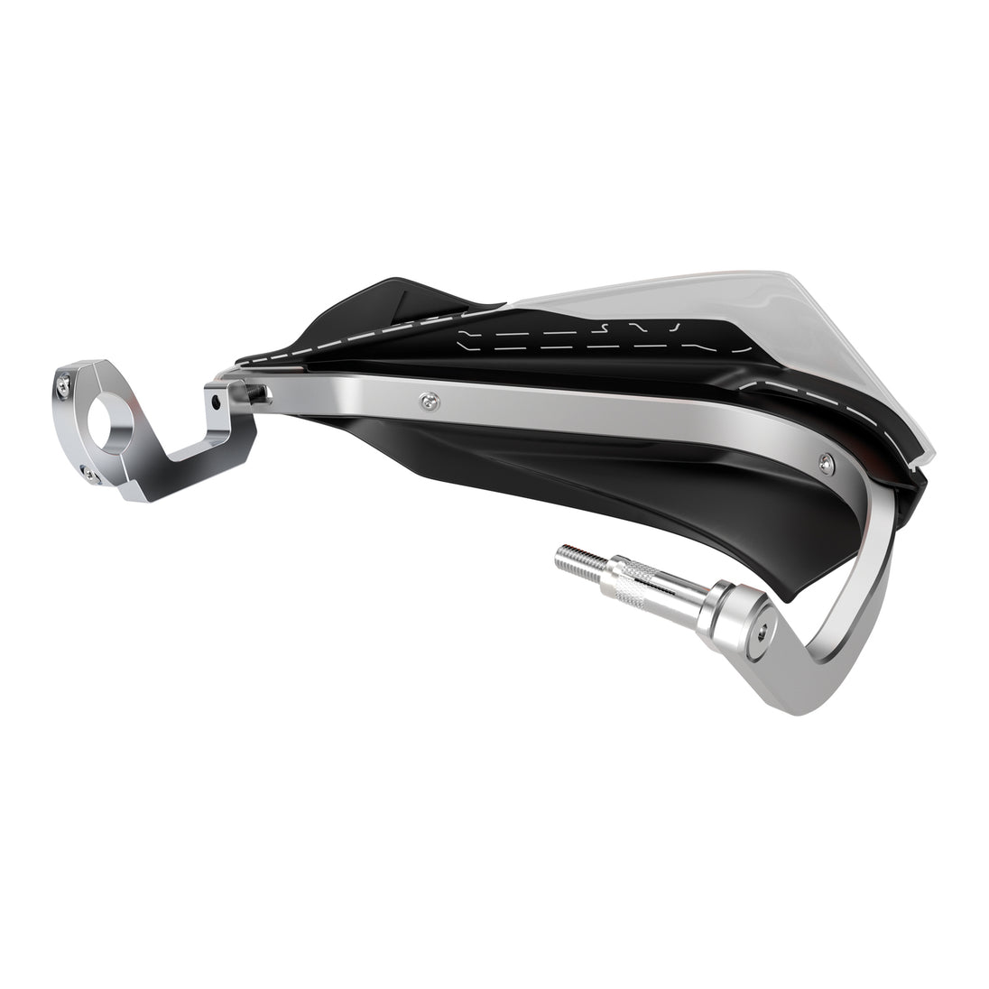 Polisport Trail Blazer Handguard with Metal Bar - Black / White